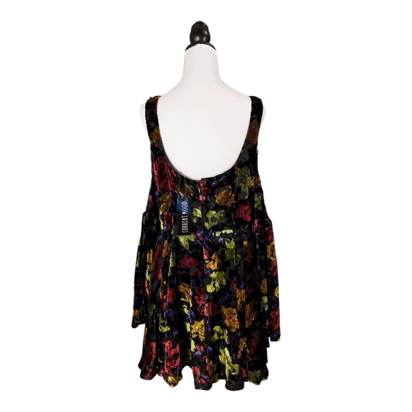 DO NOT BUY- SOLD NWT Dolls Kill Current Mood Floral Velvet Mini Dress - Picture 4 of 9